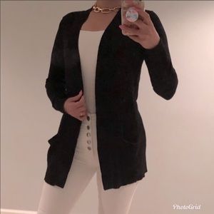 NWOT black long cardigan sweater